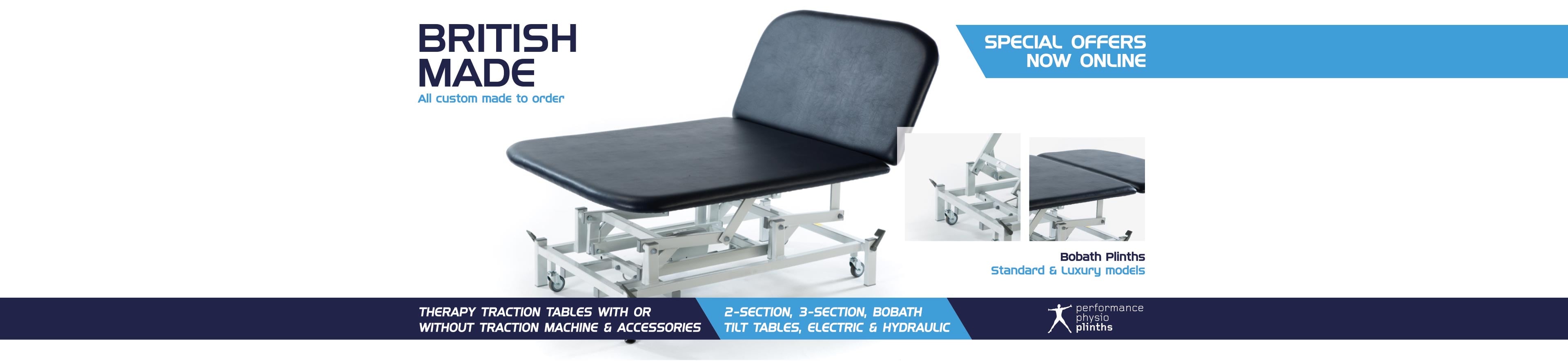 physiotherapy plinths and treatment couches