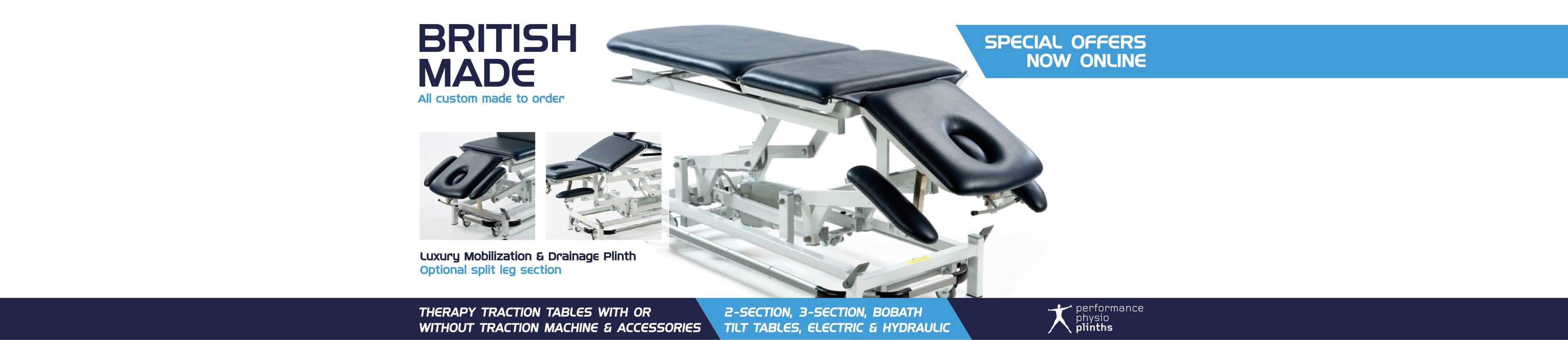 physiotherapy plinths and treatment couches