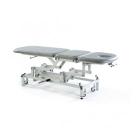 Model ST3548 - Deluxe 3-Section Therapy Couch with Drainage & Basic head design - Electric Plinth