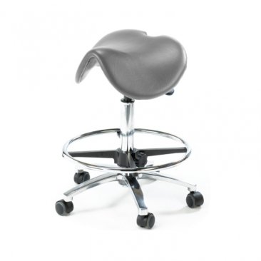 Ergonomic Coccyx Saddle Stool with Foot Support 