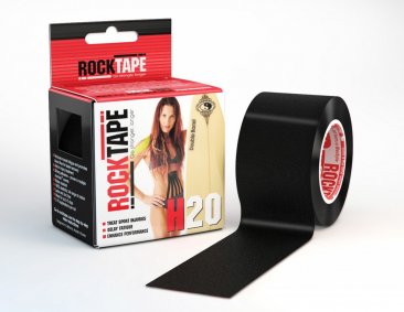 RockTape H2O Kinesiology Tape 5cm wide x 5 metres Black
