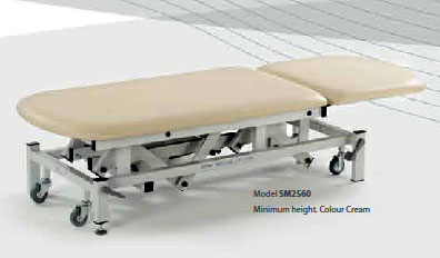 Medicare 2 Section Plinth / Couch SM2570 - Electric Elevation, electric backrest