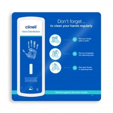 Clinell Touch-free Hand Disinfection Wall Mounted Dispenser