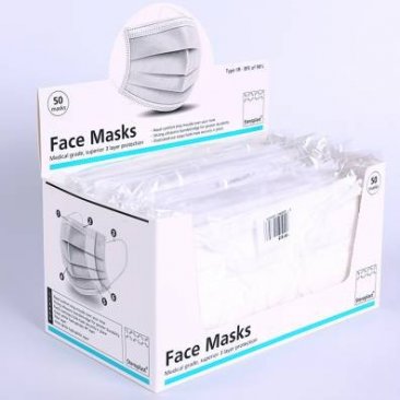 Medical grade, type IIR Face Masks (Box 50)