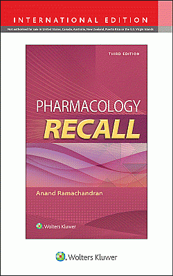 Pharmacology Recall, 3rd Edition