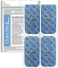 Dura-Stick Plus Electrodes, 5cm x 10cm - Rectangle, Cloth, Snap, 2 Pack