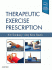 Therapeutic Exercise Prescription