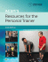 ACSM's Resources for the Personal Trainer. Edition Sixth