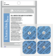 Dura-Stick Plus Double Snap Cloth Electrodes 5cm Square (4 Pack)